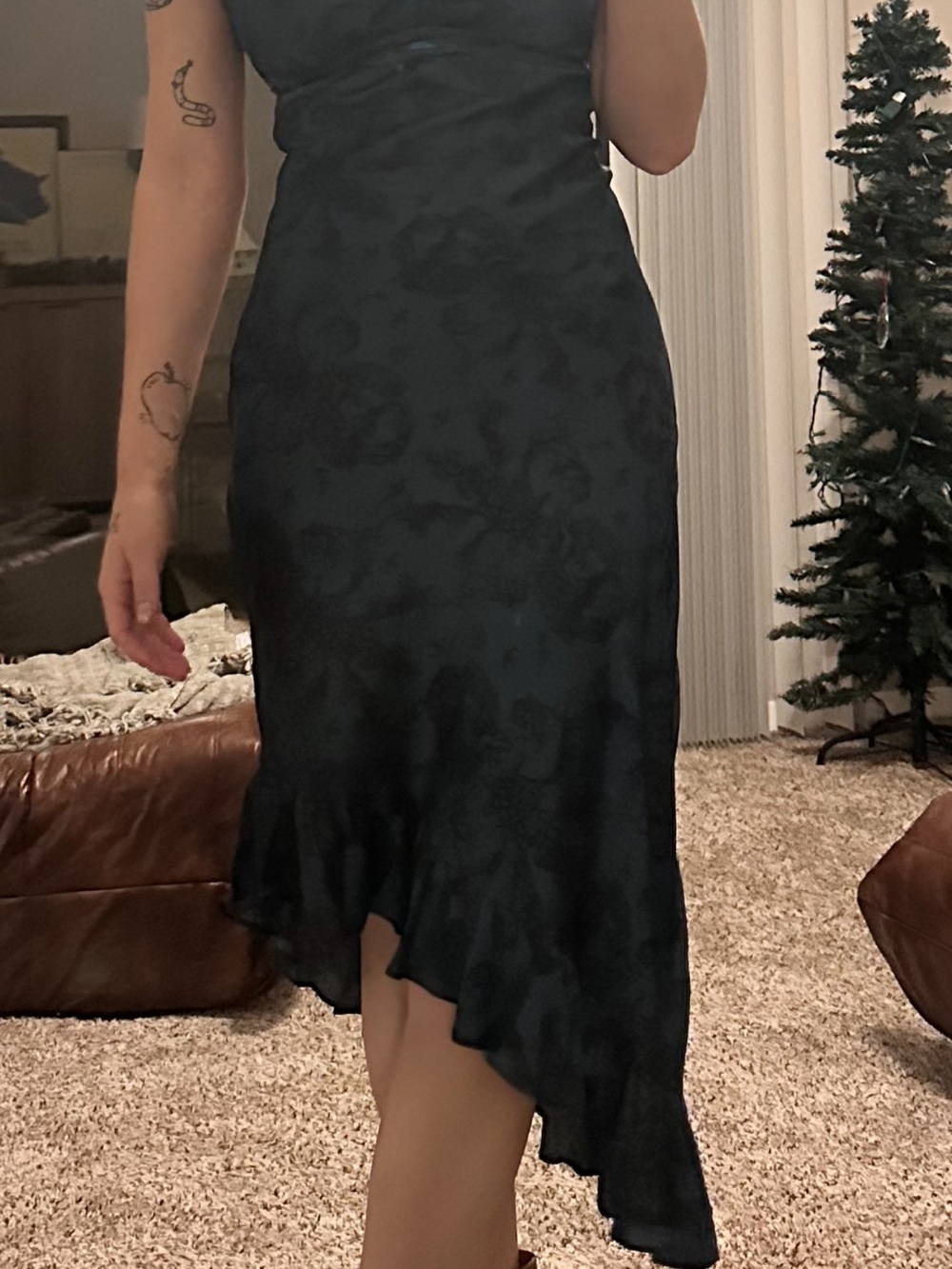 Kimchi Blue Urban Outfitters Cherub Green- Blue Lace-Trim Maxi Dress - Picture 7 of 7